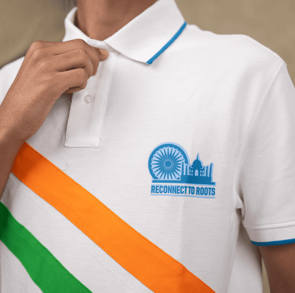 Indian Flag Stripe Polo